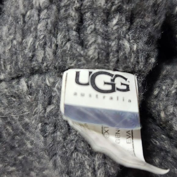 UGG Lattice Cardy Tall Sweater Boot Knit Boot Women's US Size 8 Gray - Picture 11 of 12
